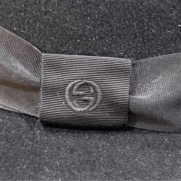 Gucci Rabbit Felt Fedora Size 59 L - Picture 5 of 10